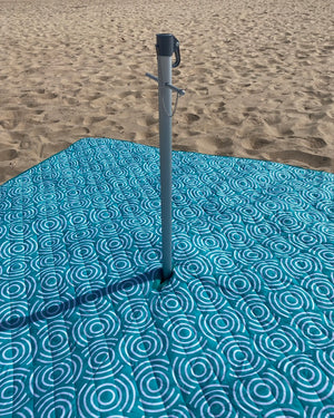 Beach Mat with Umbrella Hole