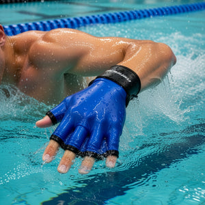 Swim Training Gloves - Blue