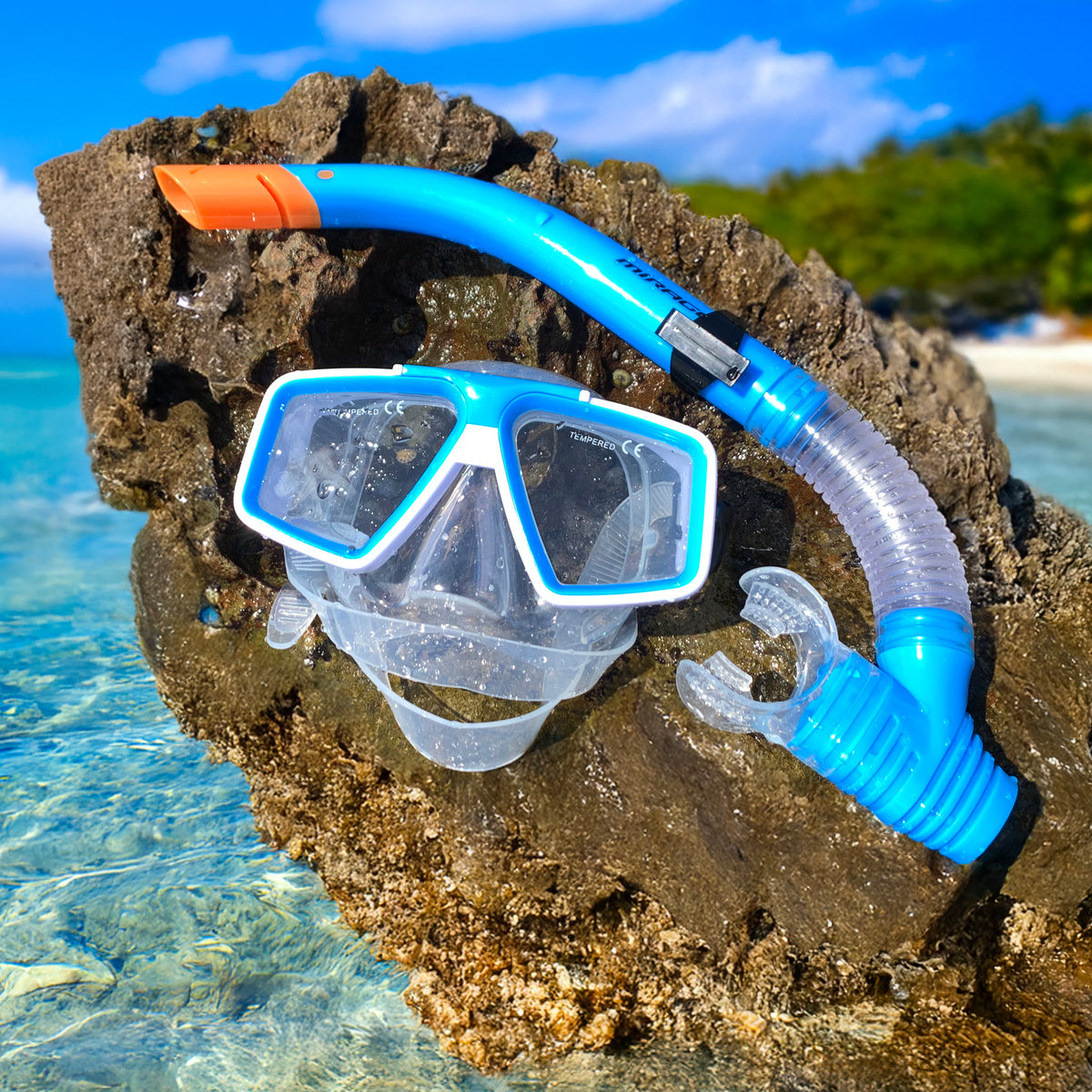 Voyager Silitex Mask and Snorkel Set Adult