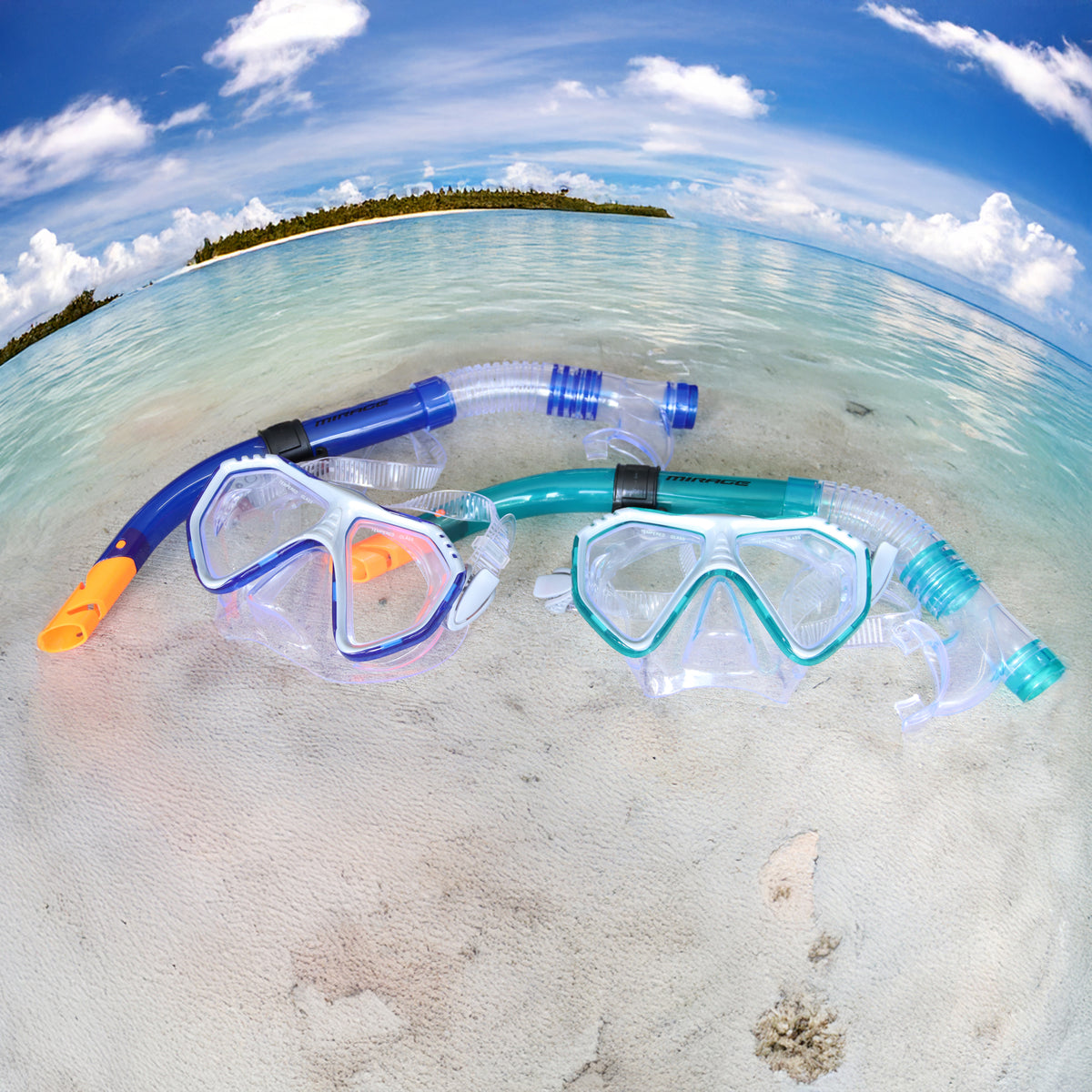 Caribbean Silitex Mask and Snorkel Set Adult