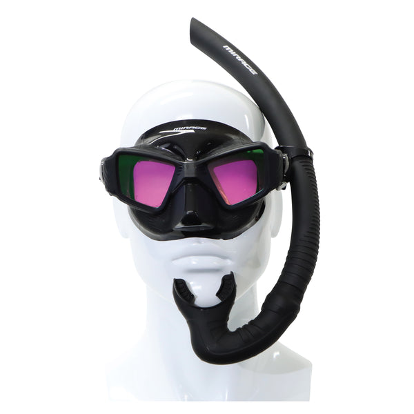 Assassin Silicone Mask and Snorkel Set Adult - Mirage Sports