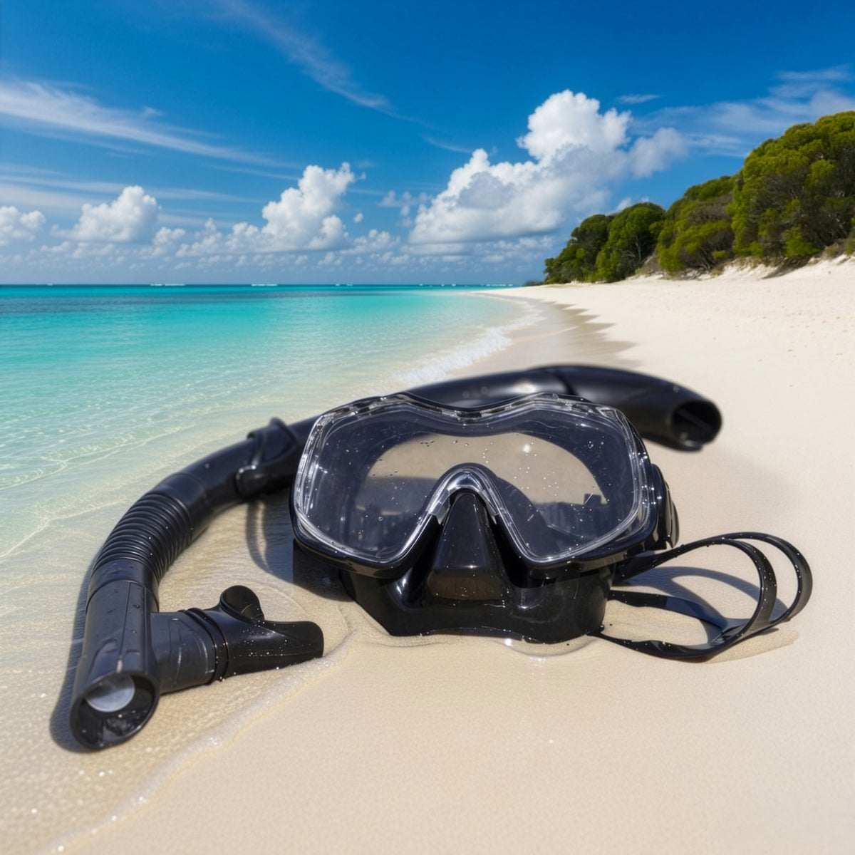 Raven Silicone Mask and Snorkel Junior