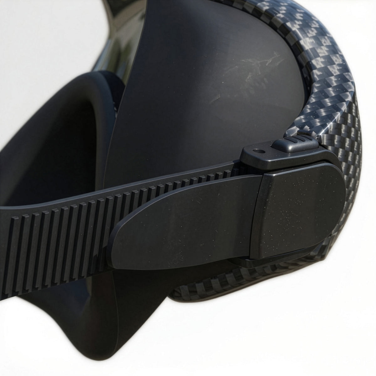 Carbon Silicone Mask and Snorkel Set Adult