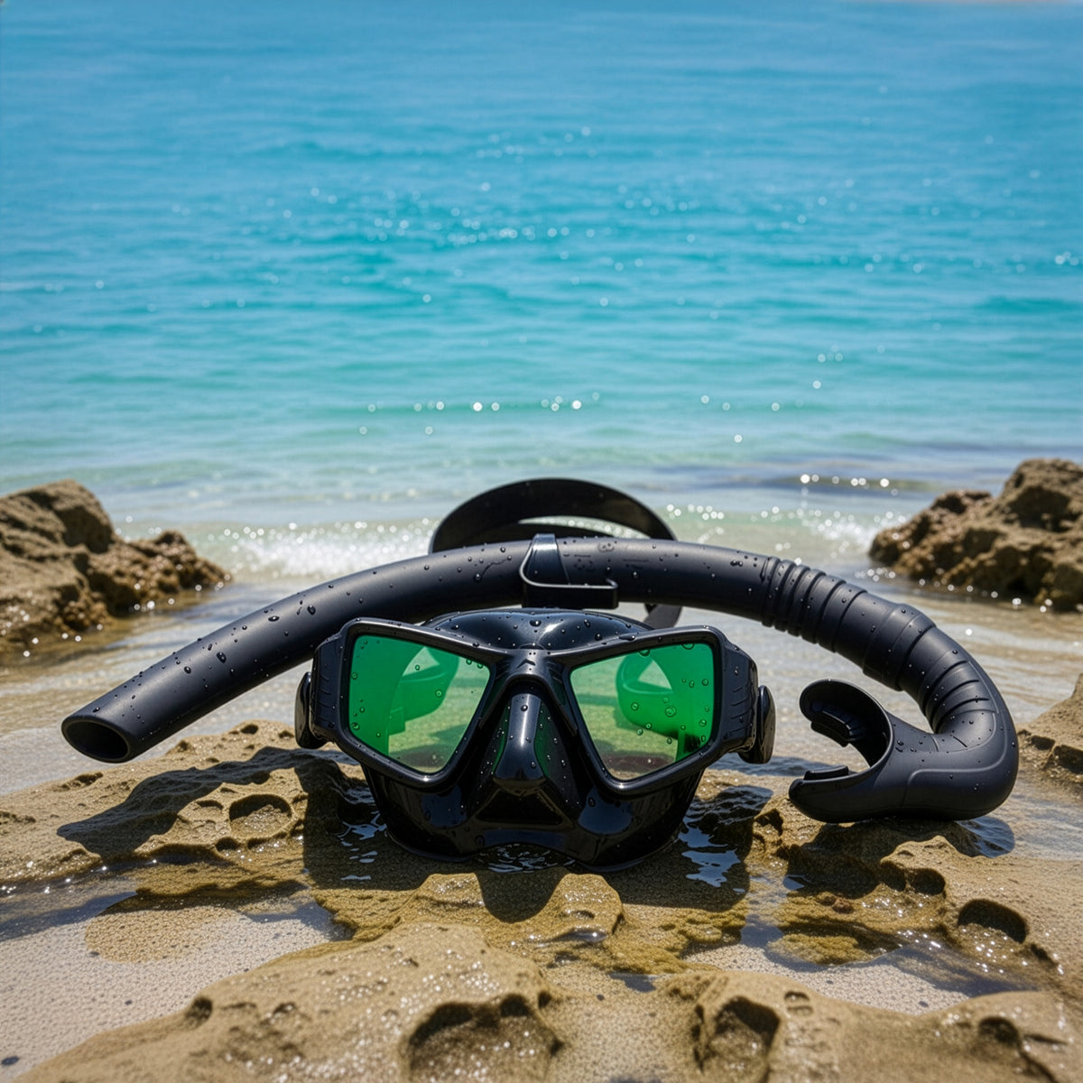 Assassin Silicone Mask and Snorkel Set Adult