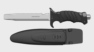 Samoa Blunt Tip Knife - Black