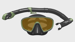 Abyss Dry Silicone Mask and Snorkel Adult